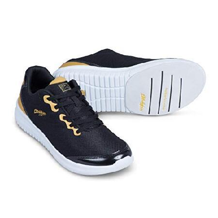 海外から素敵な商品をお届けします！(新品) KR Strikeforce Glitz Black/Gold Size 7 Athletic Women's Bowling Shoes with