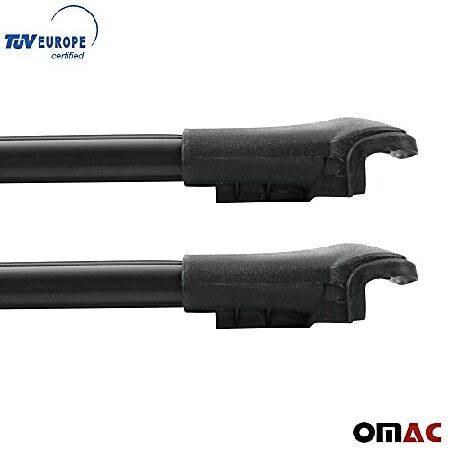 【12月スーパーSALE 15%OFF】 OMAC Roof Rack Cross Bars for Volvo XC90 2003 to 2015， Luggage Carrier， Black