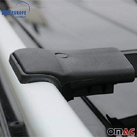 【12月スーパーSALE 15%OFF】 OMAC Roof Rack Cross Bars for Volvo XC90 2003 to 2015， Luggage Carrier， Black