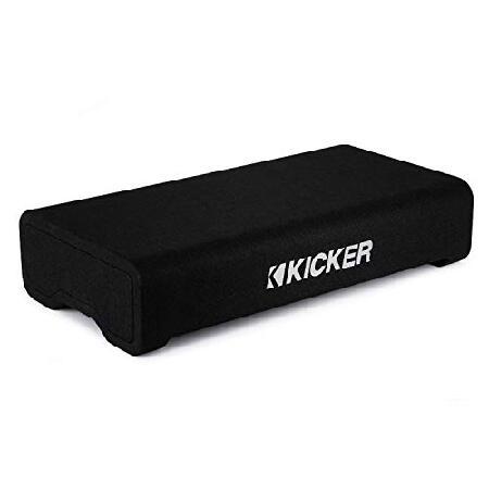 クリアランス販促品 KICKER TRTP 12インチ (30cm) 薄型ダウンファイアリングサブウーファーとパッシブラジエーターエンクロージャ、2オーム、RoHS指令準拠