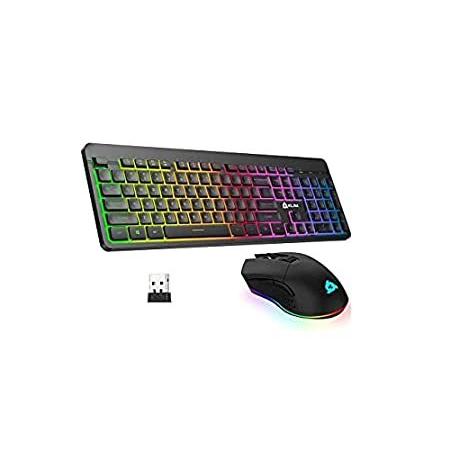 ホットセール Light - Keyboard + Mouse RGB - Bundle Wireless KLIM （新品） v2 Keyb Gaming Wireless その他マウス、トラックボール
