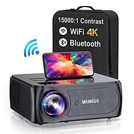 完全送料無料（新品） 5G WiFi N K8 Bluetooth Projector, Full WiMiUS