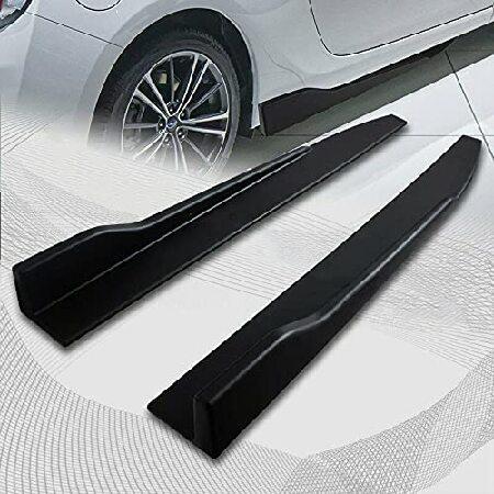 何でも揃う Q1-TECH， 5PCS Front Bumper Lip + Side Skirt Rocker Winglet Canard Diffuser Wing Compatible with 2016 2017 2018 2019 BMW 3-Series F30 F35， Front Bumper