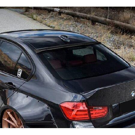 新品未使用 HK5 Black Real Carbon Fiber Rear Window Roof Visor Spoiler Wing Compatible with 2012-2018 BMW 3-Series F30 F80 M3 4DR Sedan， 2013 2014 2015 2016 2017