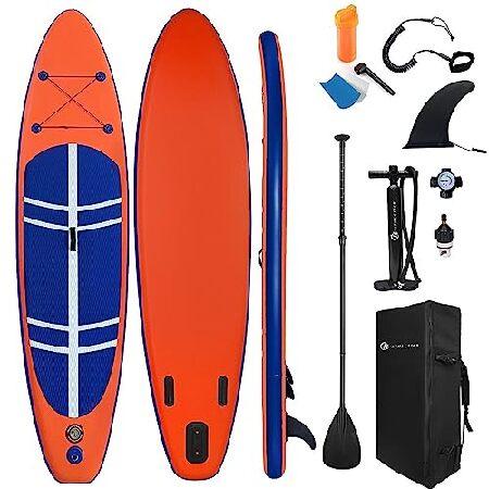 JC-ATHLETICS Inflatable Stand Up Paddle Board (6 Inches Thick)，ISUP Package