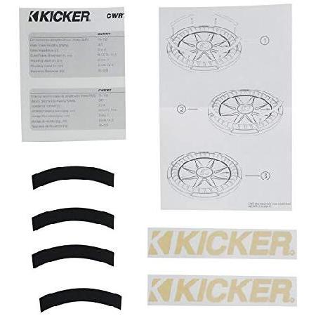 一番人気物 KICKER 48CWRT82 600w 8 Shallow Subwoofer Sub+Sealed Box+Mono Amplifier+Amp Kit