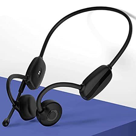 新品 Bone Conduction Headphones イヤホンマイク ヘッドセット パソコン周辺機器 Bluetooth With Bone W センター