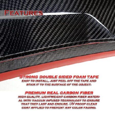 はこぽす対応商品 HK5 Black Real Carbon Fiber M-Performance Style Rear Trunk Lid Spoiler Wing Compatible with 2019 - 2022 BMW G20 G28 3-Series， 2020 2021