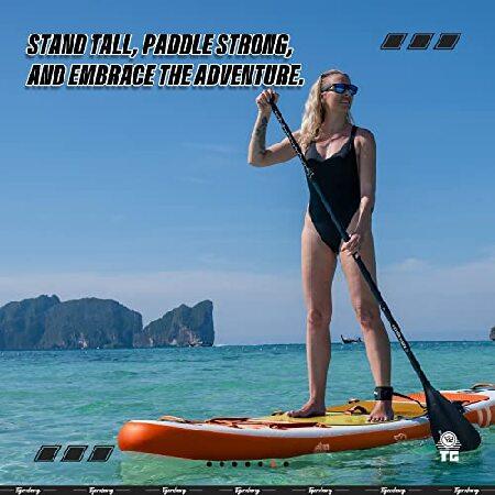 日本人気超絶の TIGERXBANG インフレータブル・スタンドアップ・パドルボード SUP 長さ305cm 幅80cm 厚さ15cm プレミアムSUPボードアクセサリー付き、オールラウンドパドルボー