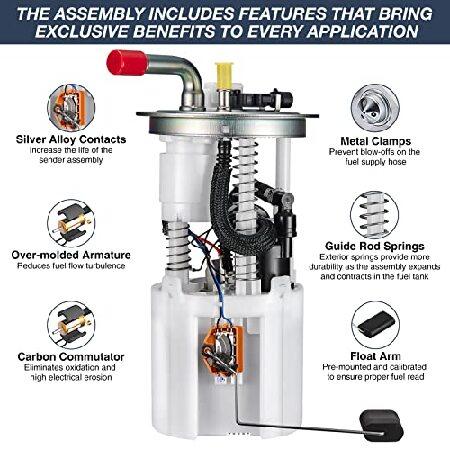 BDFHYK Electric Fuel Pump Assembly E3707M Compatible with 05-06