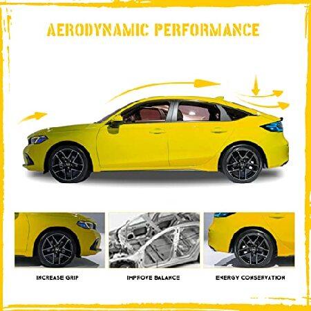通販の Acmex Rear Spoiler Compatible with 2021-2023 11th Gen Civic Sedan， 50 inch Car Trunk Spoiler ABS Racing Spoiler Wing Lightweight Rear Wing， Carbon Fib