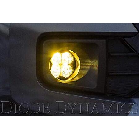 限定カラー Diode Dynamics SS3 LED Fog Light Kit compatible with Toyota， Prius C 2012-2016， Yellow SAE Fog Sport with Backlight