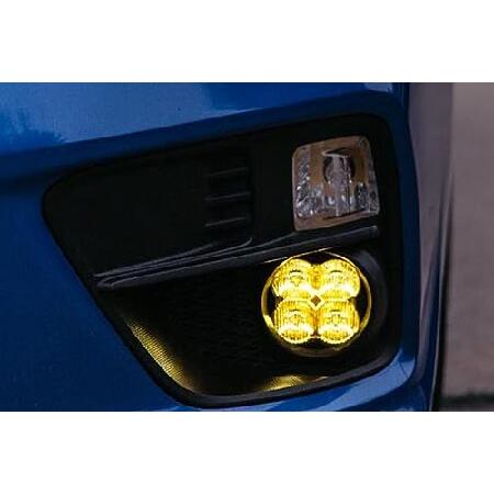 プチプラ Diode Dynamics SS3 LED Fog Light Kit compatible with Nissan， Titan 2017-2019， Yellow SAE Fog Sport with Backlight