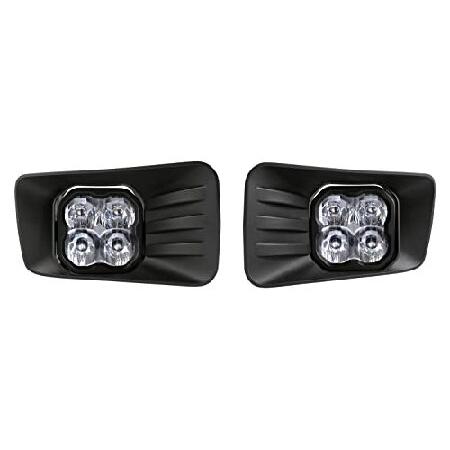 当店限定 Diode Dynamics SS3 LED Fog Light Kit compatible with Chevrolet， Suburban Z71 2007-2014， White SAE Fog Sport with Backlight