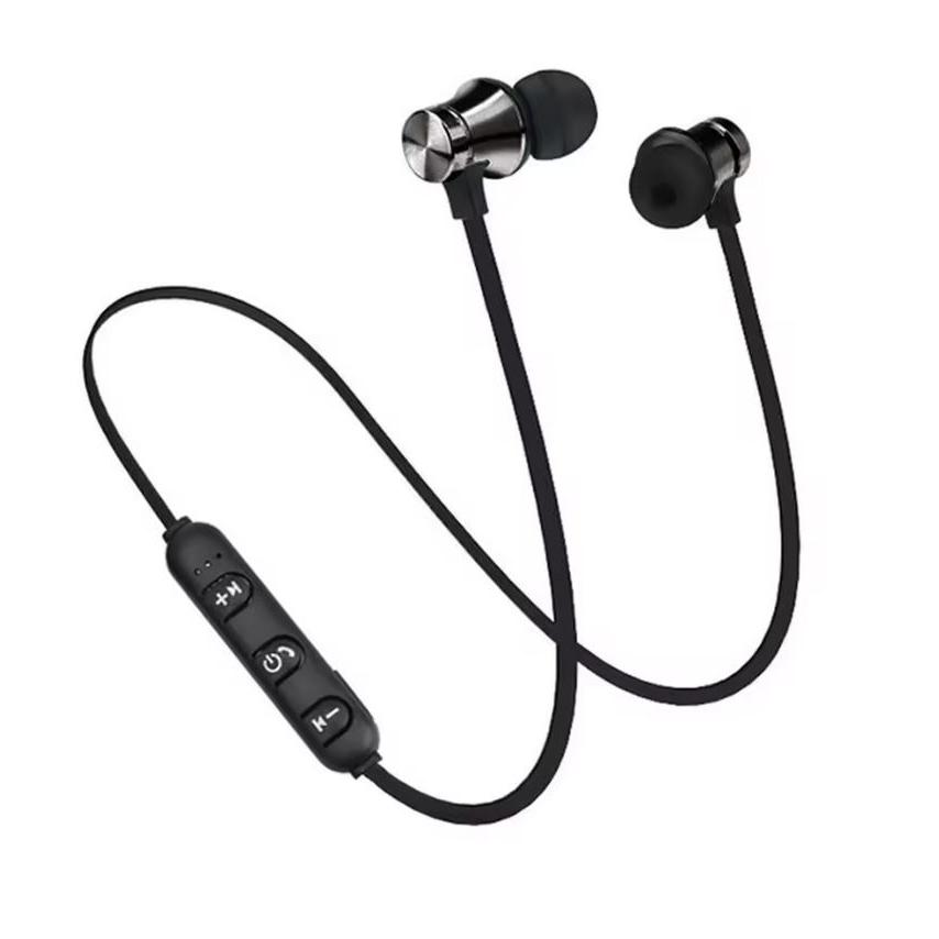 ワイヤレスイヤホン Bluetooth 4.2 スポーツイヤホン ブラック 黒 