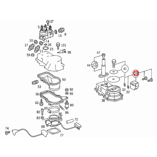 フューエルガバナー　メルセデスベンツ ミディアムクラス W124　230E 230TE 260E 300CE-24 300E 300E-24 300TE E300 300E