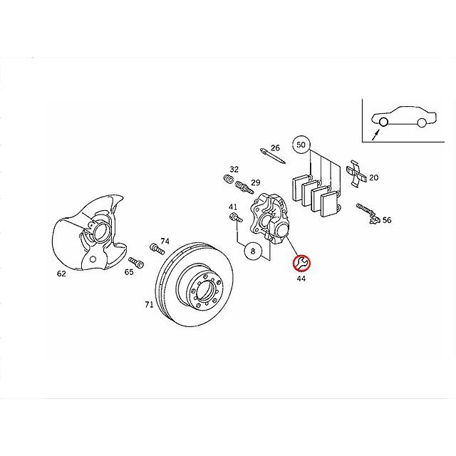 Mercedes-Benz（メルセデス・ベンツ） ブレーキキャリパー シール 