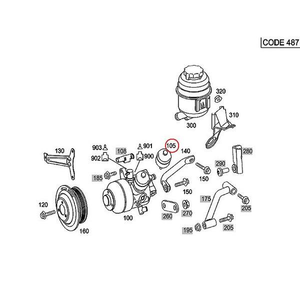 純正 パワステポンプ アキュームレーター メルセデスベンツ W216 R230