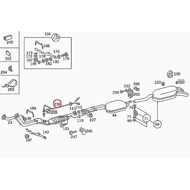O2センサー　メルセデスベンツ Eクラス W124　280E 280TE 300CE 300E 300TE 320CE 320E 320TE E280 E300 E320 