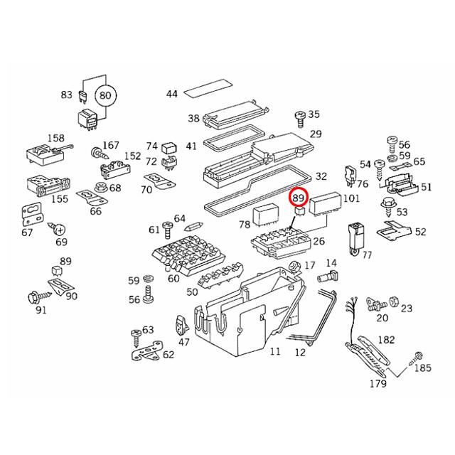 Mercedes-Benz（メルセデス・ベンツ） リレー 12V 5ピン SLクラス R107