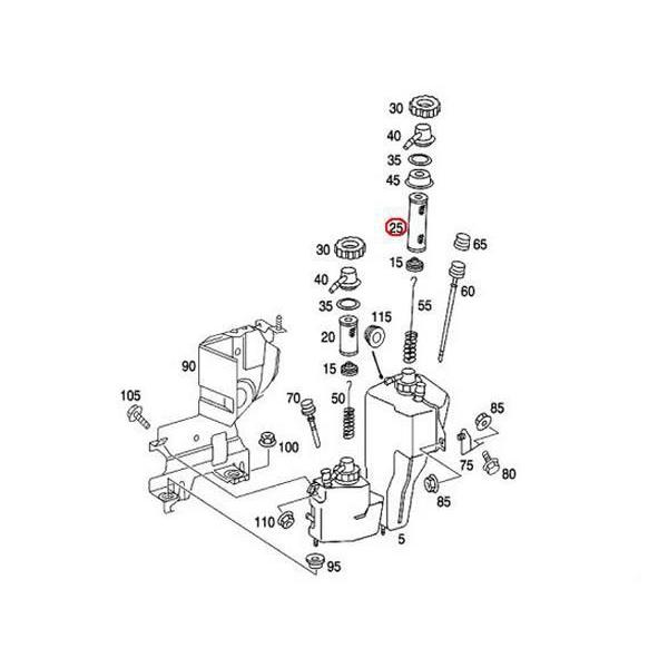 純正品 ABCオイルタンクフィルター(対策品) メルセデスベンツ CLクラス W215 CL500 CL55AMGコンプレッサー CL600 CL65AMGの画像