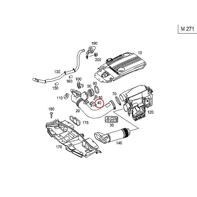 メルセデスベンツ (インテークマニホールド) Mercedes-Benz インテークマニホールドガスケット インマニ