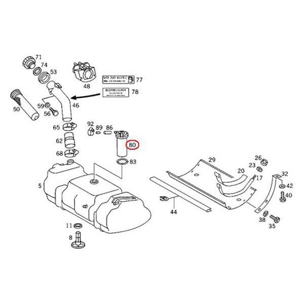 Mercedes-Benz（メルセデス・ベンツ） 純正品 燃料レベルセンサー