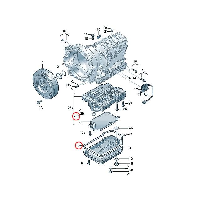 Audi 5速AT オートマフィルター + オイルパンガスケット セット 