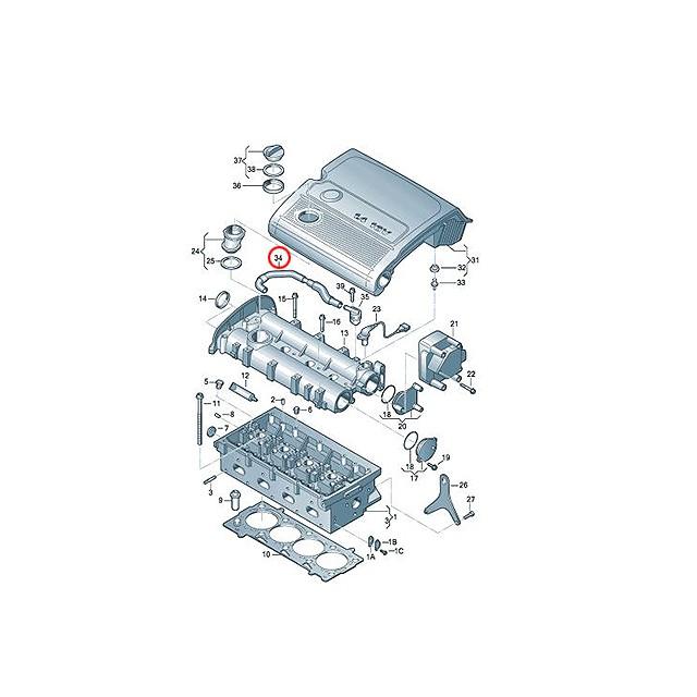 フォルクスワーゲン（Volkswagen） ブローバイホース ブリーザーホース