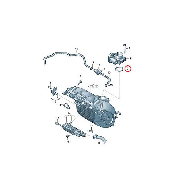 フォルクスワーゲン（Volkswagen） スロットルボディ ガスケット ポロ