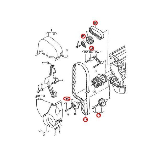 フォルクスワーゲン（Volkswagen） タイミングベルト キット +