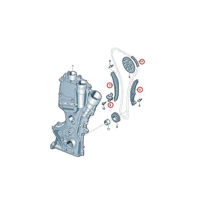 フォルクスワーゲン（Volkswagen） タイミングチェーン キット