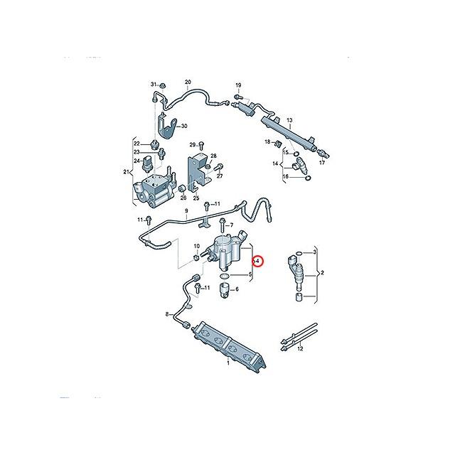 フォルクスワーゲン（Volkswagen） 純正品 高圧ポンプ ハイ