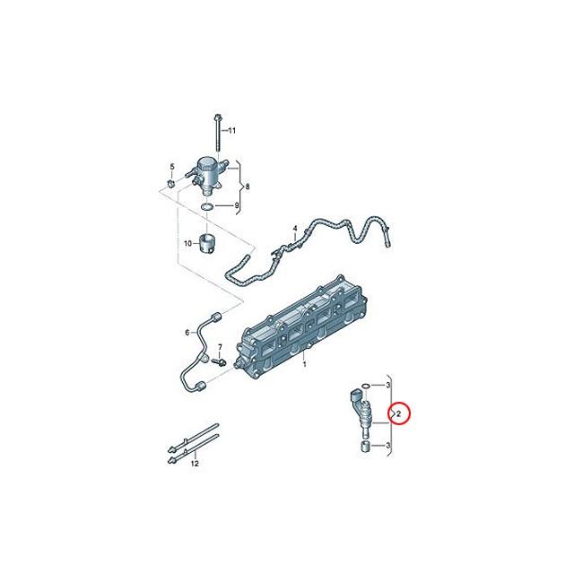 フォルクスワーゲン インジェクター インジェクションノズル ゴルフ6 