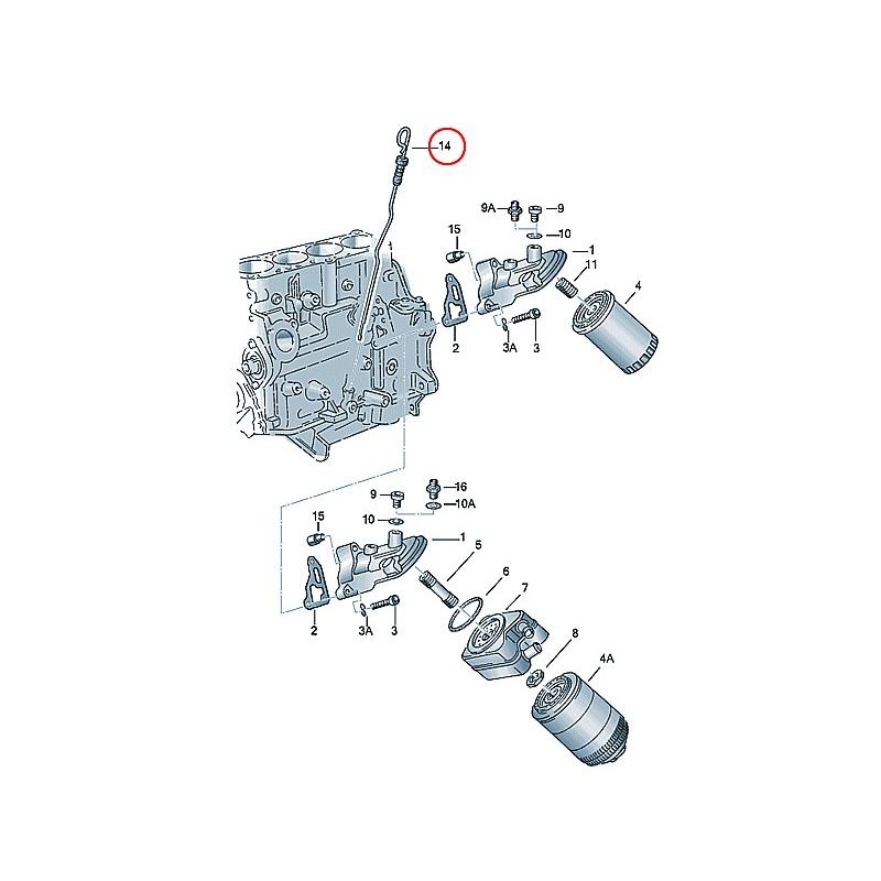 フォルクスワーゲン（Volkswagen） 純正品 エンジン オイルレベル