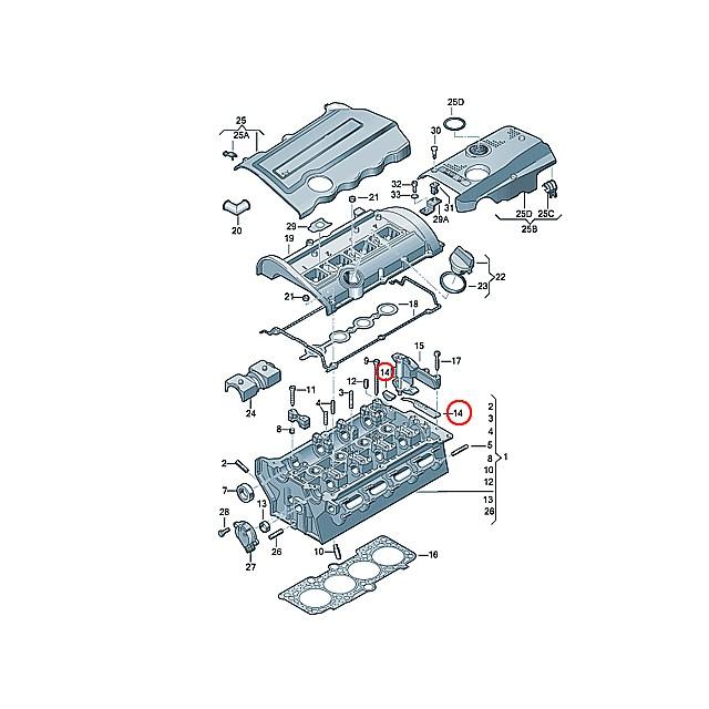 Audi（アウディ） タイミングチェーンテンショナー ガスケット A4 S4 8DACKF 8DADR 8DAEBF 8DAGA 8DAGAF ...
