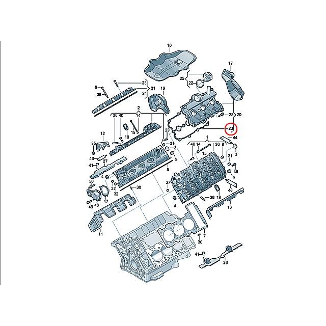 タペットカバー キット ガスケット付 左右セット Audi（アウディ） タペットカバーガスケット 左右セット Q7 4LCJTS