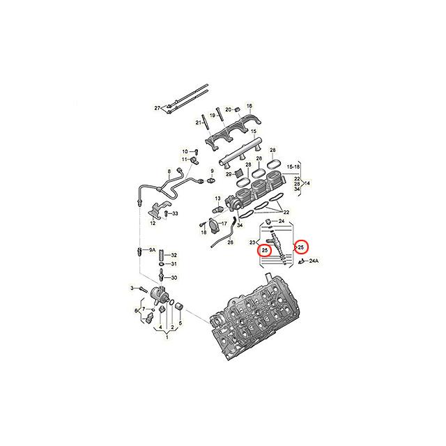 フォルクスワーゲン（Volkswagen） 純正品 インジェクター Oリング 1