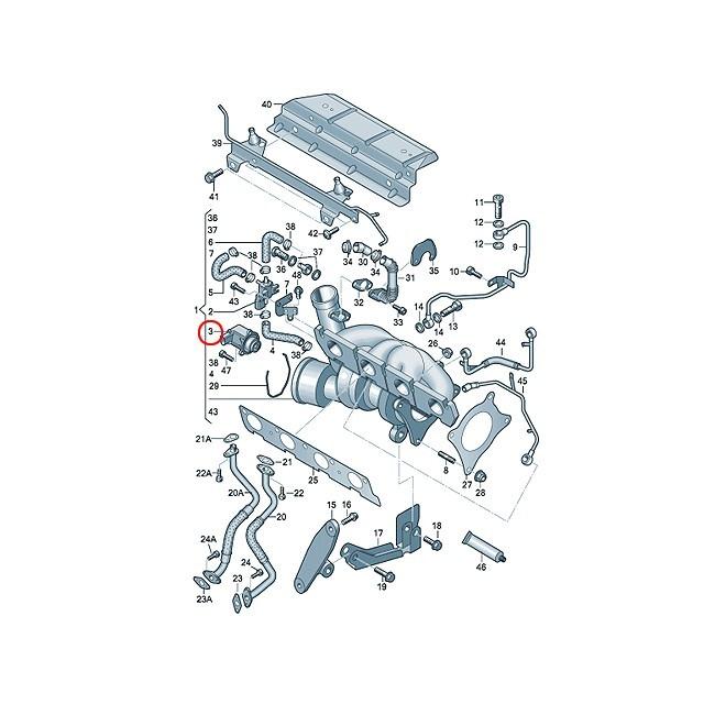 Audi（アウディ） ディバーターバルブ TT/TTS/TTRS 8JBWA 8JCCZF 8JCDA