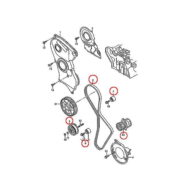 フォルクスワーゲン（Volkswagen） タイミングベルトキット +