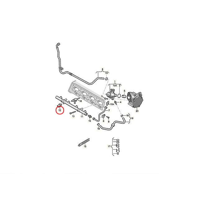フォルクスワーゲン（Volkswagen） フューエル プレッシャーセンサー