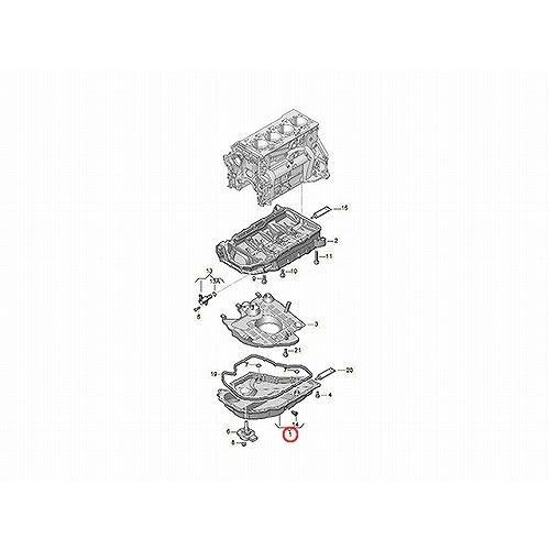 フォルクスワーゲン（Volkswagen） 純正品 エンジンオイルパン