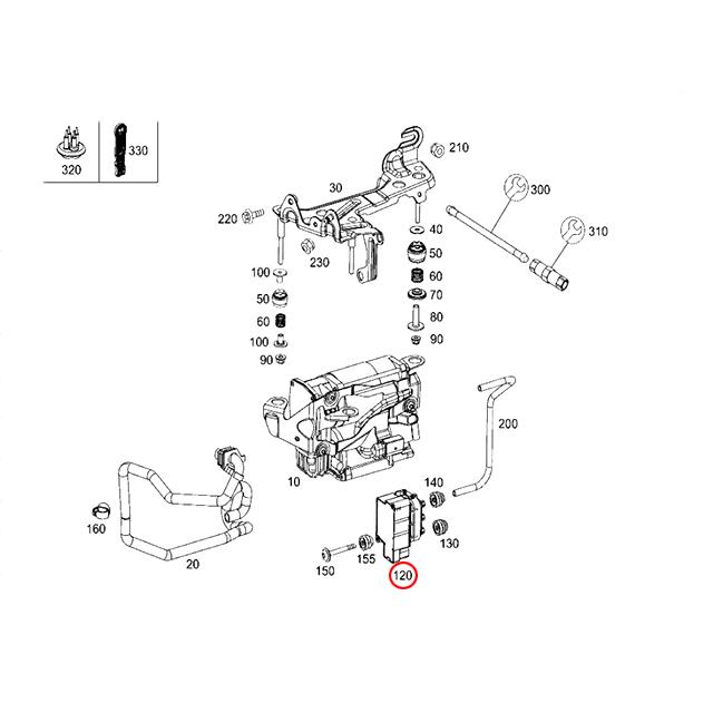 エアサス バルブブロック ユニット メルセデスベンツ Cクラス W205 C180 C200 C220D C250 C350E C450AMG_1