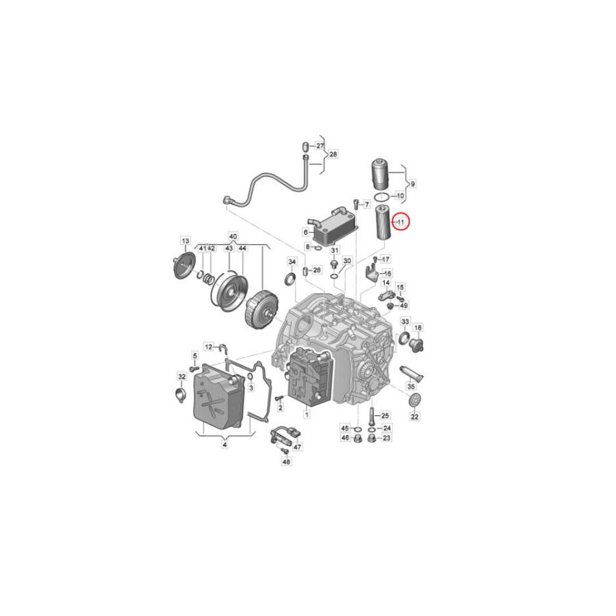 フォルクスワーゲン（Volkswagen） DSG ATオイルフィルター ゴルフ7