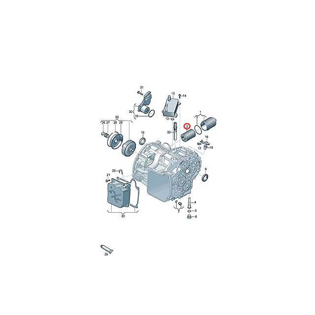 フォルクスワーゲン（Volkswagen） 純正品 DSG ATオイルフィルター