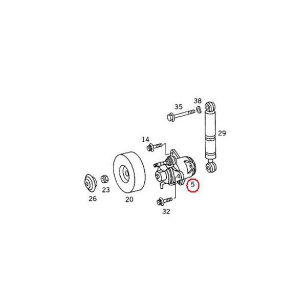 赤字特価セール ベルトテンショナー　メルセデスベンツ Eクラス W210　E230　M111 直4エンジン