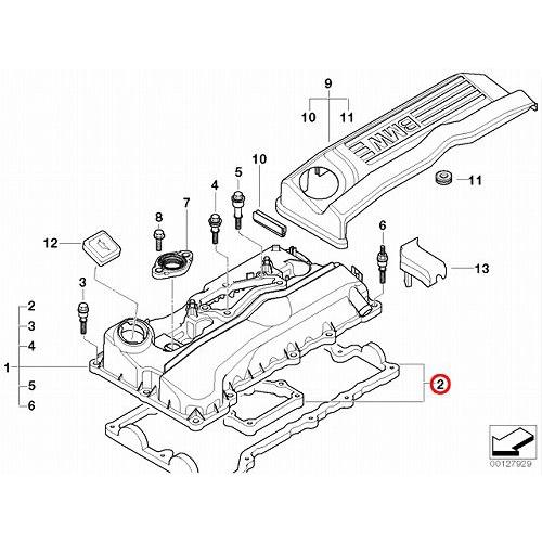 タペットカバー ガスケット BMW 3シリーズ E90 E91 320i VA20 VR20 N46 直4エンジン