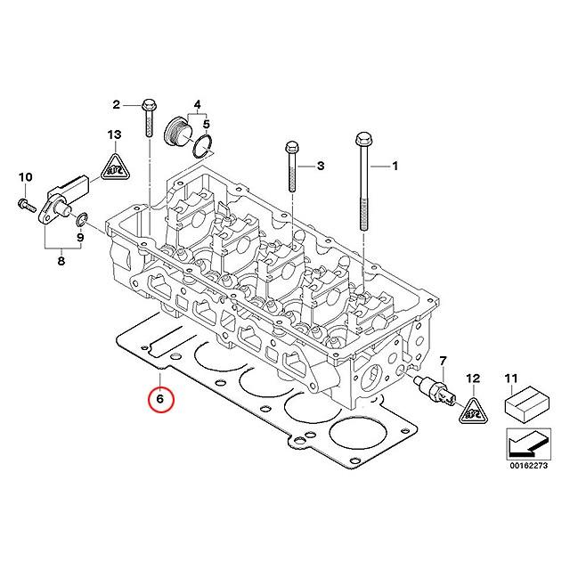 シリンダーヘッド ガスケット MINI(ミニ) R50 R52 R53 クーパー クーパーS ワン RA16 RF16 RH16 RE16GP