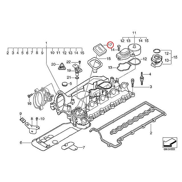 エンジン オイルフィラーキャップ　BMW 5シリーズ E39　525i 528i 530i 540i M5　DD25 DD28 DD28A DE44 DE50 DM25 DM28 DN44 DP28 DS25 DS25A DS30 DT25 DT30｜centpiashop｜02