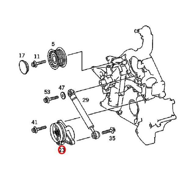 ベルトテンショナー　メルセデスベンツ MLクラス W163　ML320 ML350 ML430 ML55AMG　M112 V6エンジン M113 V8エンジン｜centpiashop｜02